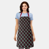 Preppy Kerstmis Plaid  Schort (Gedragen)