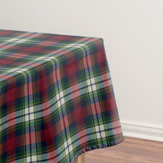 Preppy Kerstmis Plaid Tafelkleed (Voorbeeld)