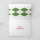 Preppy Kerstmis van het Puppy Feestdagen Kaart (Binnen)