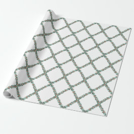 Preppy kersttrellis cadeaupapier