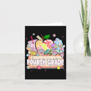 Preppy Kinder Vierde Graad Afstudeerder 2025 Voors Kaart