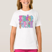 Preppy Kindergarten First Day of School Coquette T-shirt (Voorkant)