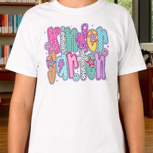 Preppy Kindergarten First Day of School Coquette T-shirt