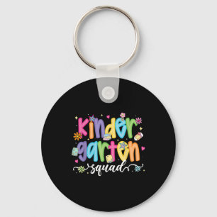 Preppy Kindergarten Squad Team Crew Teacher Terug Sleutelhanger
