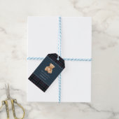 Preppy Klassieke Teddyshower Cadeaulabel (Met Touw)