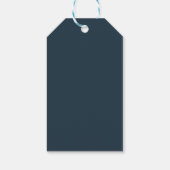 Preppy Klassieke Teddyshower Cadeaulabel (Achterkant)
