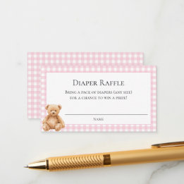 Preppy Klassieke Teddyshower Envelop C Informatiekaartje