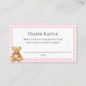 Preppy Klassieke Teddyshower Envelop C Informatiekaartje (Voorkant)