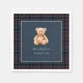 Preppy Klassieke Teddyshower Servet (Voorkant)