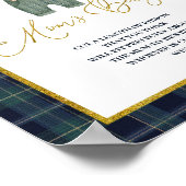 Preppy kleine heer Hoe groot is mama's buik Poster (Hoek)
