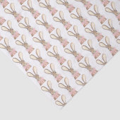 Preppy kleine roze boog Baby shower meisje konijn Tissuepapier (Detail)