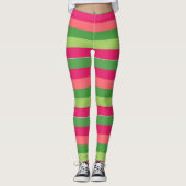 Preppy kleuren-leggings leggings (Voorkant)