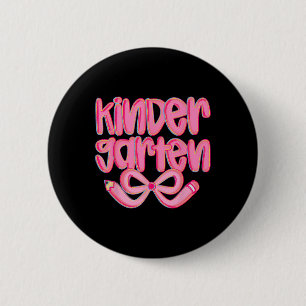 Preppy kleuterschool terug naar school Coquette st Ronde Button 5,7 Cm