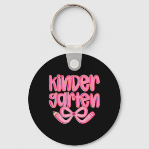 Preppy kleuterschool terug naar school Coquette st Sleutelhanger