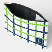 Preppy kralen Windowpane - Lime & Navy Etui (Open)