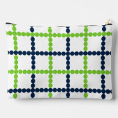 Preppy kralen Windowpane - Lime & Navy Etui (Achterkant)