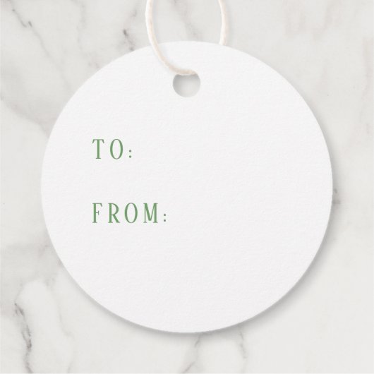 Preppy Krans met Pink Gingham Bow Bedankjes Labels (Achterkant)