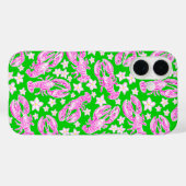 Preppy Kreeft Bloem Roze Groen Patroon Case-Mate iPhone Case (Achterkant (horizontaal))