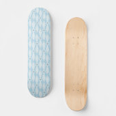 Preppy kustblauwe vis persoonlijk skateboard (Voorkant)