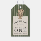 Preppy Kustkreeft Eerste Verjaardag Cadeaulabel (Voorkant)