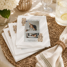 Preppy Kustkreeft Eerste Verjaardag Servet