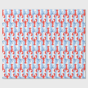 Preppy Kustkreeft en Bogen Cadeaupapier