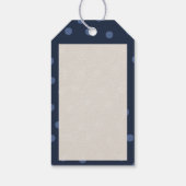 Preppy Kustschelp Eerste Verjaardag Cadeaulabel (Achterkant)
