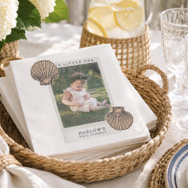 Preppy Kustschelp Eerste Verjaardag Servet