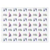 Preppy Ladies Derby Party Blue Heels Hats & Juleps Tafelkleed (Voorkant (Horizontaal))