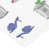 Preppy Ladies Derby Party Blue Heels Hats & Juleps Tafelkleed (Gekanteld)