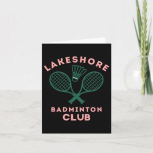 Preppy Lakeshore Badminton Club Schattig Grafisch Kaart