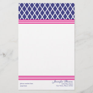 Preppy Lattice Briefpapier