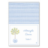 Preppy Lemon Tree Wedding Shower Kaart (Voorkant)