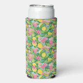 Preppy Lemon Tropische Cocktails | Monogram Seltzer Blikjeskoeler (Seltzer Achterkant)