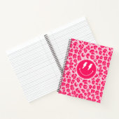 Preppy Leopard Print Smile Notitieboek (Binnen)