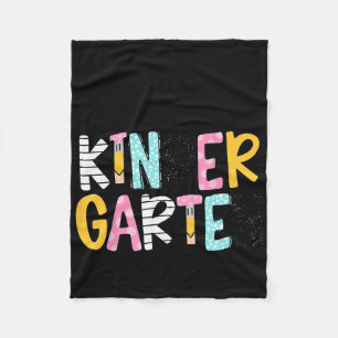 Preppy Leraar Potlood Notitieboek Hallo Kleutersch Fleece Deken