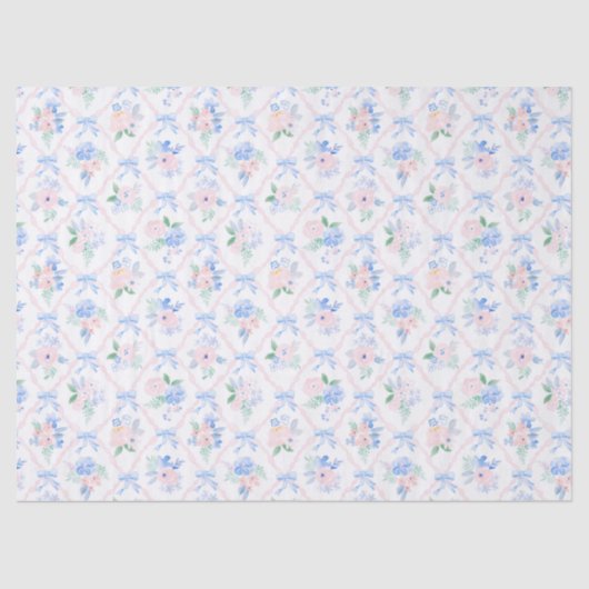 Preppy Licht Roze stevige kleur Tissuepapier (Voorkant)