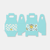 Preppy Lichtblauw Y2K Retro Verjaardag Favoriet Bo Bedankdoosjes (Uitgevouwen)