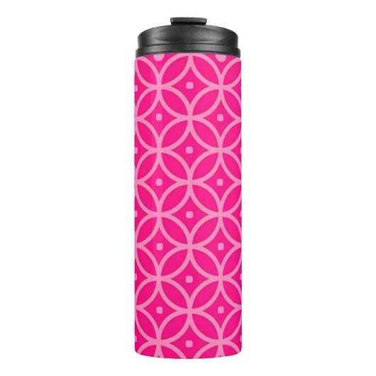 Preppy Lichtroze Thermosbeker (Voorkant)