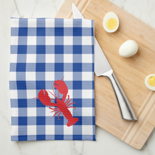 Preppy Lobster Bake Buffalo Play Grill Cook Theedoek (Quarter Fold)
