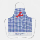 Preppy Lobster Bake Party Griller Cook Custom Text Schort (Voorkant)