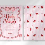 Preppy Loveshack Merry Little Baby shower Kaart