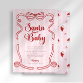 Preppy Loveshack Santa Baby Baby shower Kaart