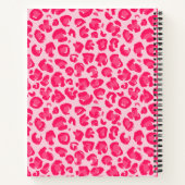 Preppy Luipaardprint Glimlach Notitieboek (Achterkant)