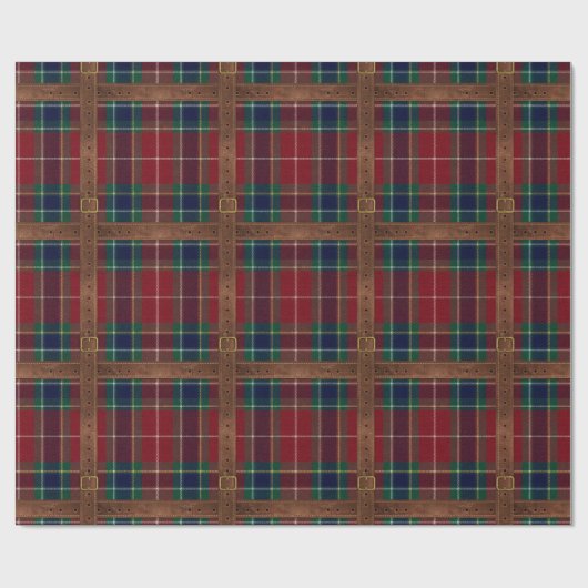 Preppy Lux Christmas Plaid II Cadeaupapier (Vlak)