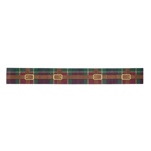 Preppy Lux Christmas Plaid Satijnen Lint (Voorkant)