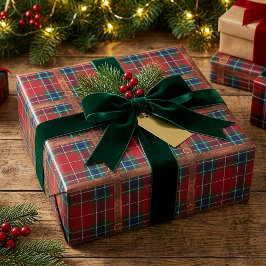 Preppy Lux Kerst Plaid II Cadeaupapier