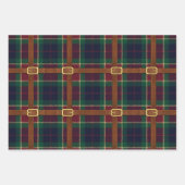 Preppy Lux Kerst Plaid Inpakpapier Vel (Voorkant)
