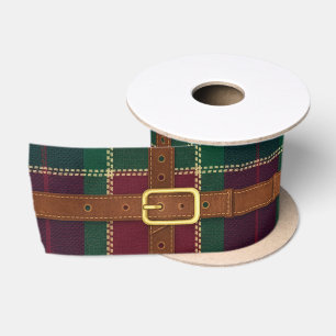 Preppy Lux Kerst Plaid Satijnen Lint