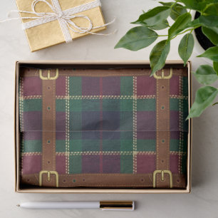 Preppy Lux Kerstmis Plaid Tissuepapier